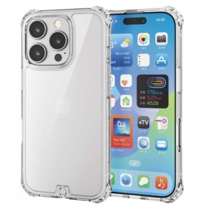 【代引不可】iPhone16Pro iPhone 16 Pro 対応 6.3インチ ZEROSHOCK ケース インビジブル フォルティモ(R) クリア ケース カバー iPhoneケース  エレコム PM-A24CZEROT2CR