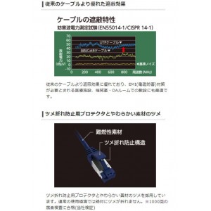 【代引不可】LANケーブル CAT8 1m 40Gbps 2000MHz 超スリム 爆速 高速光通信 爪折れ防止 ブルーメタリック エレコム LD-OCTST/BM10