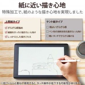 【代引不可】iPad Pro 11インチ 第 4 /3 / 2 / 1 世代 iPad Air 10.9インチ 第 5 / 4 世代 用 フィルム 着脱式 上質紙 紙のような描き心地 アンチグレア ブルーライトカット エレコム TB-A22PMFLNSPL