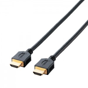 【代引不可】HDMI ケーブル High Speed with Ethernet スタンダード 1.5m 4K30Hz HEC ARC対応 (タイプA・19ピン - タイプA・19ピン) RoHS指令準拠 イーサネット対応 ブラック エレコム DH-HD14ER15BK