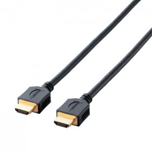 【代引不可】HDMI ケーブル High Speed with Ethernet スタンダード 2m 4K 30Hz HEC ARC対応 (タイプA・19ピン - タイプA・19ピン) RoHS指令準拠 イーサネット対応 ブラック エレコム DH-HD14ER20BK