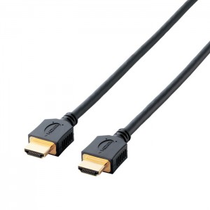 【代引不可】HDMI ケーブル High Speed with Ethernet スタンダード 3m 4K 30Hz HEC ARC対応 (タイプA・19ピン - タイプA・19ピン) RoHS指令準拠 イーサネット対応 ブラック エレコム DH-HD14ER30BK