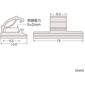 電話ケーブルをしっかり固定するクランプ 電話ケーブルクランプ サンワサプライ CA-507N