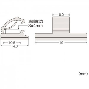 電源コードをしっかり固定 電源コードクランプ(2P用) サンワサプライ CA-508N