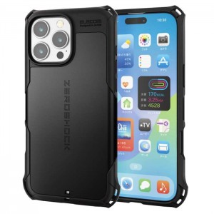 【代引不可】iPhone16ProMax iPhone 16 Pro Max 6.9インチ ZEROSHOCK ケース ブラック ケース カバー iPhoneケース  エレコム PM-A24DZEROBK