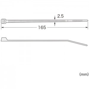 簡単結束 長期間の使用でも緩みにくい ケーブルタイ（長さ165mm・30本入り） サンワサプライ CA-602N