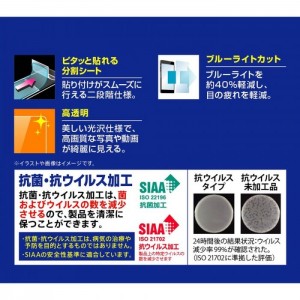 Xperia Ace III 液晶保護フィルム エクスペリア 保護フィルム ブルーライトカット 高透明 抗菌・抗ウイルス カメラレンズフィルム付 レイアウト RT-XPAM3F/DMC