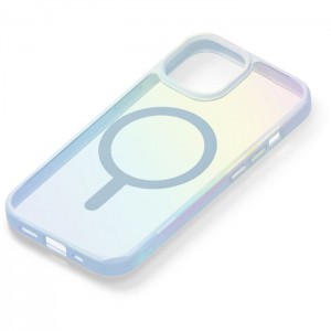 iPhone 15/14/13用 MagSafe対応 ハイブリッドケース [オーロラ/ブルー] PGA PG-23AMGPT08BL