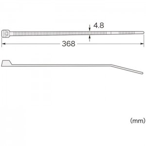 簡単結束 長期間の使用でも緩みにくい ケーブルタイ（長さ368mm・10本入り） サンワサプライ CA-605N