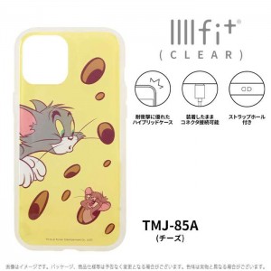 iPhone12 Pro Max 対応 6.7インチ ケース カバー IIIIfit Clear イーフィットクリア TOM&JERRY トム＆ジェリー チーズ ハイブリッドケース iPhoneケース グルマンディーズ TMJ-85A