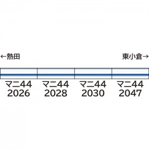 Nゲージ 鉄道模型 マニ44形 ユーロライナーカラー 4両セット  グリーンマックス 31882