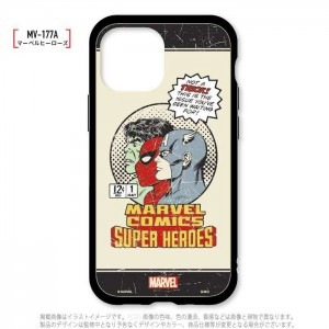 iPhone13mini 12mini 5.4インチ 対応 ケース カバー  IIIIfit イーフィット MARVEL マーベル ハイブリッドケース スマートフォンケース グルマンディーズ MV-177