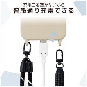 【代引不可】iPhone14/13用ケース シリコンハイブリッドカバー ワイヤレス充電可 エレコム PM-A22AHVSCSHGY