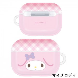 AirPods Pro サンリオキャラクターズ ソフトケース アクセサリーホール付 エアポッズケース かわいい コンパクト 便利 グルマンディーズ SANG-189