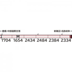 Nゲージ 名鉄1700系 新塗装・1704編成 6両編成セット 動力付き 鉄道模型 グリーンマックス 31898