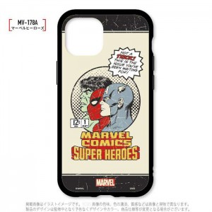 iPhone13 iPhone6.1インチ デュアルカメラ 2眼モデル 対応 ケース カバー IIIIfit イーフィット MARVEL マーベル ハイブリッドケース スマートフォンケース グルマンディーズ MV-178