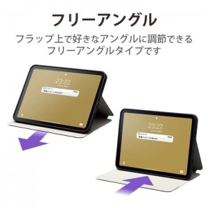 【代引不可】iPad 第10世代 フラップケース スリープ対応 ブラック ケース カバー iPadケース エレコム TB-A22RSABK