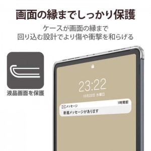 【代引不可】iPad 第10世代 2022年 用 ケース カバー ソフト ApplePencil充電可 クリア エレコム TB-A22RUCCR