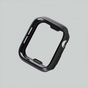 【即納】【代引不可】Apple Watch SE/Series 6/5/4 44mm ソフトバンパー TPU キズ 衝撃 保護 アップルウォッチバンパー ブラック エレコム AW-20MBPUBK