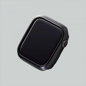 【即納】【代引不可】Apple Watch SE/Series 6/5/4 44mm ソフトバンパー TPU キズ 衝撃 保護 アップルウォッチバンパー ブラック エレコム AW-20MBPUBK