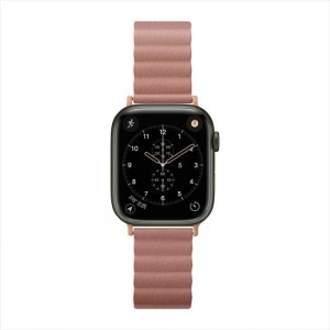 Apple Watch 用 アップルウォッチ PUレザーマグネットバンド(41mm/40mm/38mm) ピンク PGA PG-AW41MG05PK