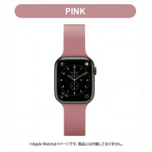 Apple Watch 用 アップルウォッチ シリコンバンド(41mm/40mm/38mm) ピンク PGA PG-AW41SC05PK