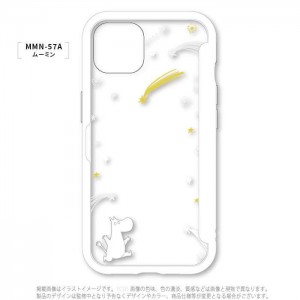 iPhone13 iPhone6.1インチ デュアルカメラ 2眼モデル 対応 ケース カバー SHOWCASE+ ムーミン MOOMIN スマートフォンケース 扉タイプ ケース 背面扉 クリアケース グルマンディーズ MMN-57