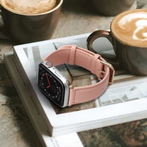 Apple Watch 用 アップルウォッチ PUレザーバンド(49mm/45mm/44mm/42mm) ピンク PGA PG-AW49PU05PK