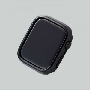 【代引不可】Apple Watch Series 7 45mm ハードバンパー ポリカーボネート キズ 衝撃 保護 アップルウォッチバンパー ブラック エレコム AW-21ABPPBK