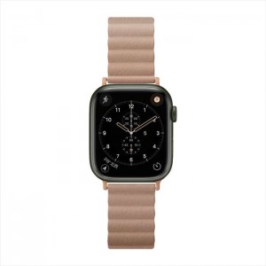 Apple Watch 用 アップルウォッチ PUレザーマグネットバンド(49mm/45mm/44mm/42mm) ベージュ PGA PG-AW49MG03BE