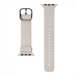 Apple Watch 用 アップルウォッチ シリコン バンド ベルト (49mm/45mm/44mm/42mm) アイボリー PGA PG-AW49SC02IV