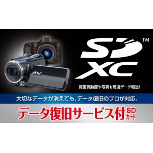 【代引不可】SDXCメモリーカード データ復旧サービス付 (UHS-I U3 V30) 64GB 60MB/s 高速データ転送 SDカード エレコム MF-FS064GU13V3R